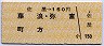 佐屋→150円(藤浪・弥富・町方)