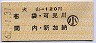 犬山→120円(布袋・可児川・間内・新加納)・小児