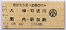 新名古屋→280円(八神・可児川・間内・新加納)・小児