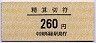 中京競馬場前駅・精算切符(260円)