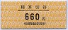 中京競馬場前駅・精算切符(660円)