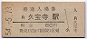 関西本線・久宝寺駅(80円券・昭和54年)