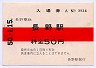 長野電鉄・長野駅ジャンボ入場券(50円券)