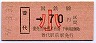 久慈線・普代から70円区間ゆき・小児券(昭和59年)