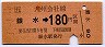 鹿児島本線・銀水から180円区間ゆき(平成元年)