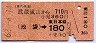 東武鉄道★武蔵嵐山から池袋→東日本線180円(昭和62年)