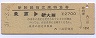 新幹線特急券(東京→新大阪・三田駅発行・昭和51年)