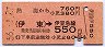 熱海から伊東→伊豆急線550円区間ゆき(昭和56年)