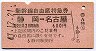 新幹線自由席特急券★静岡→名古屋(昭和47年)