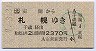 JR券[北]★室蘭から札幌ゆき(千歳経由・平成9年)