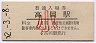 北陸本線・高岡駅(10円券・昭和52年・小児)