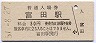 関西本線・富田駅(30円券・昭和51年)