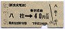 新京成★八柱→40円区間ゆき(昭和50年)