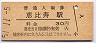 山手線・恵比寿駅(30円券・昭和51年)