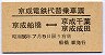 京成電鉄代替乗車票(京成船橋⇔京成千葉・京成成田)