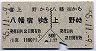 往復券★八幡宿から上野ゆき(昭和55年)