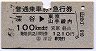 普通乗車券・急行券★深谷→東京山手線内(昭和54年)