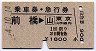 乗車券・急行券★前橋→東京山手線内(昭和54年)