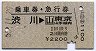 乗車券・急行券★渋川→東京山手線内(昭和55年)
