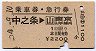 乗車券・急行券★中之条→東京山手線内(昭和54年)