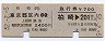 乗車券+急行券★柏崎→東京都区内(昭和52年)