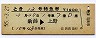 列車名印刷★とき12号・特急券(新潟→上野・昭和55年)