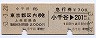 D型連綴★乗車券+急行券(小千谷→東京都区内・昭和53年)