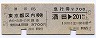 D型連綴★乗車券+急行券(酒田→東京都区内・昭和52年)