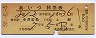 列車名・区間印刷★あいづ号・特急券(昭和50年)