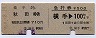乗車券+急行券★横手→秋田(昭和54年)