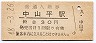 改称駅★陸羽東線・中山平駅(30円券・昭和48年)
