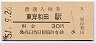 阪和線・東岸和田駅(30円券・昭和51年)