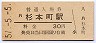 阪和線・杉本町駅(30円券・昭和51年)