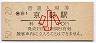 東海道本線・京都駅(10円券・昭和50年・小児)