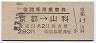 大阪印刷★復路専用乗車券(京都→山科・昭和57年)
