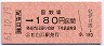 (ム)券★紀伊日置→180円区間(昭和61年)