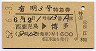 有明3号・特急券(西鹿児島→博多・昭和52年)