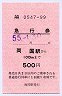 車急式・急行券(両国駅99)