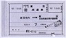 東京周遊券・新潟市内(A券片・1848・(交)新潟発行)