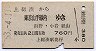 上総湊→東京山手線内(昭和53年)
