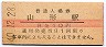 奥羽本線・山形駅(10円券・昭和40年)