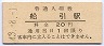 磐越東線・船引駅(20円券・昭和43年)