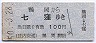 庄内交通・廃線★鶴岡→七窪(昭和50年・青地紋)