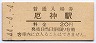 加古川線・厄神駅(20円券・昭和44年)