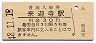 信越本線・来迎寺駅(30円券・昭和48年)