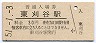 東海道本線・東刈谷駅(30円券・昭和51年)