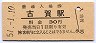 鹿児島本線・古賀駅(30円券・昭和51年)