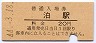 山陰本線・泊駅(20円券・昭和44年)