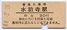豊肥本線・水前寺駅(20円券・昭和44年)