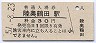 五能線・陸奥鶴田駅(30円券・昭和51年)